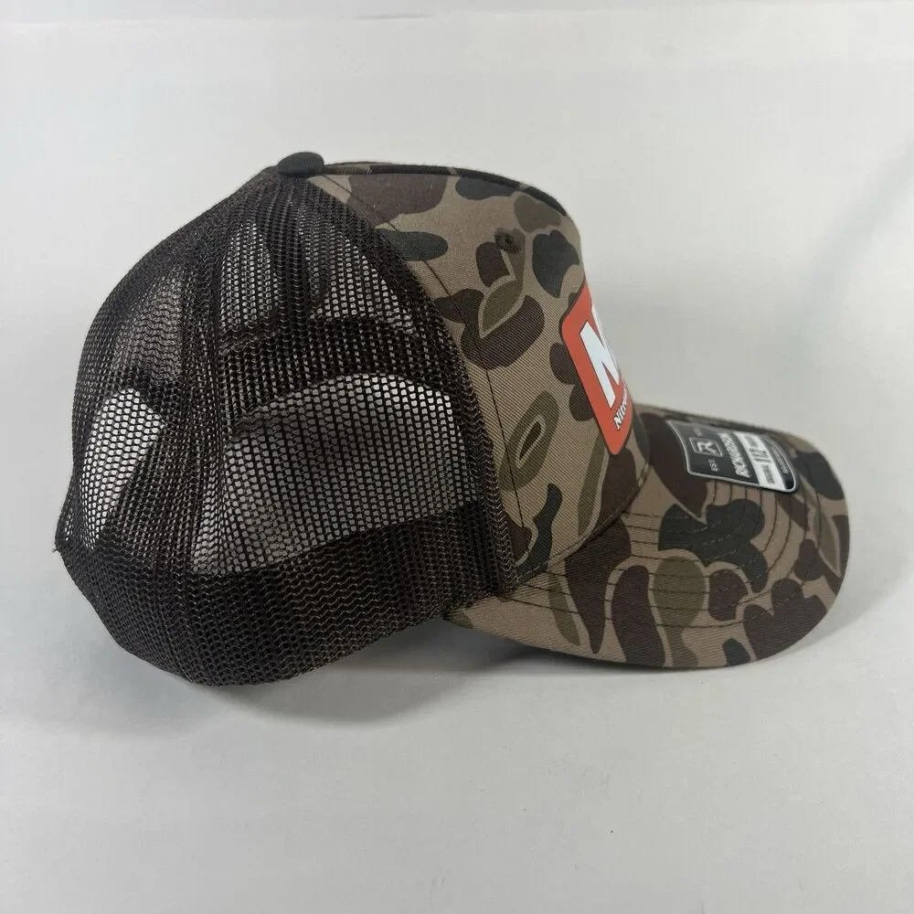 NOS Nitrous Oxide Systems Richardson 112PFP Camo Trucker Hat ADJ Snapback